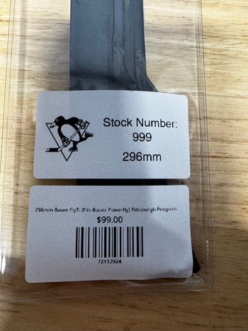 296mm Bauer FlyTi (Fits Bauer Powerfly) Pittsburgh Penguins Pro Stock (Used)