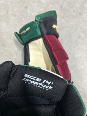 14” True Catalyst 9X Pro Stock Hockey Gloves Arizona Coyotes Kachina (New)