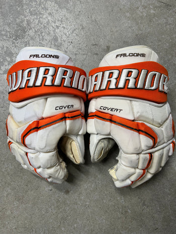 14” Warrior Covert Pro QRE Hockey Gloves (Used) NCAA Pro Stock