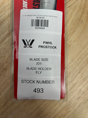 221 mm BladeTech (Fits CCM XS) Step Black Steel Equivalent PWHL Pro Stock