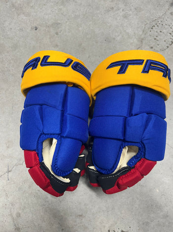 14” True Catalyst 9X Pro Stock Hockey Gloves New Jersey Devils Reverse Retro Tomas Tatar (New)