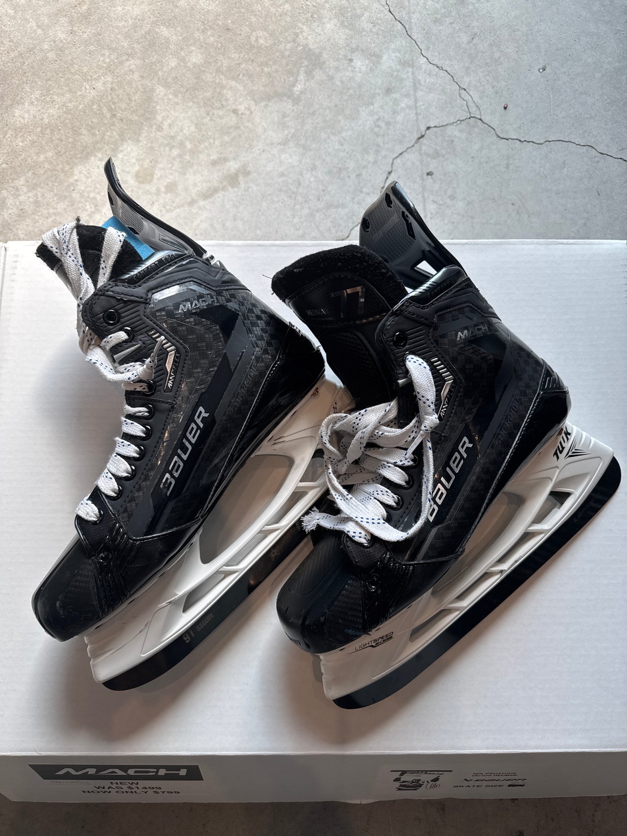 Bauer Mach Skate Size 10.5 New Regular Width Victor Hedman Pro Stock