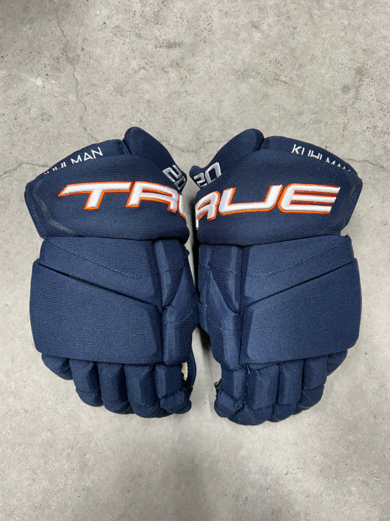 14” True Catalyst 9X Pro Stock Hockey Gloves New York Islanders (New)