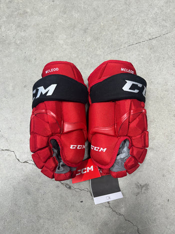 14” CCM HG 12 Pro NHL Carolina Hurricanes Hockey Gloves  (New)