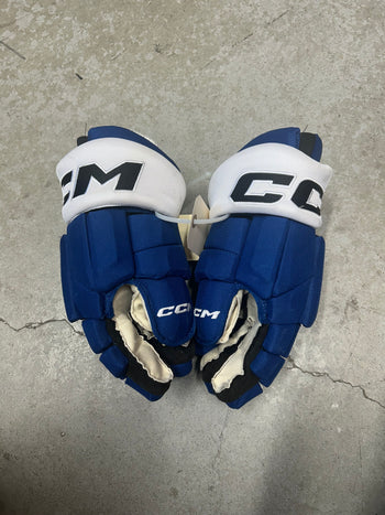 15” CCM Pro Tampa Bay Lightning Hockey Gloves Pro Stock Like New