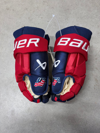 15” Bauer Vapor Hyperlite Team USA Pro Stock Gloves (New)