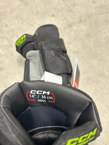 14” CCM HGQL Dallas Stars Thomas Harley Pro Hockey Gloves (New)