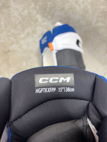 15” CCM HGTK Pro Tampa Bay Lightning Reverse Retro Hockey Gloves (New)