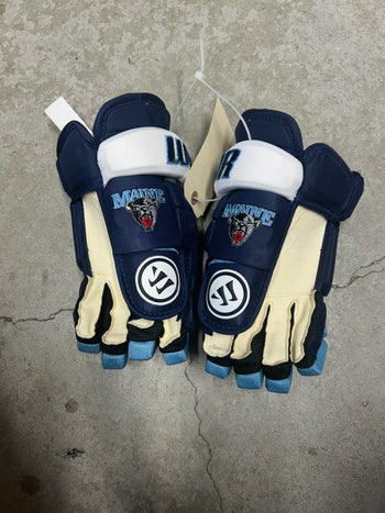 12” Warrior Alpha Pro Custom Maine Univ. Hockey Gloves New