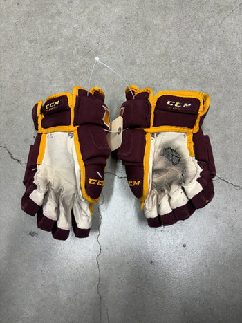 14” CCM HG 97 Arizona Sun Devils￼Hockey Gloves Used