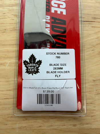 263mm BladeTech (Fits Bauer PowerFly) Bauer FlyTi Equivalent Toronto Maple Leafs Pro Stock