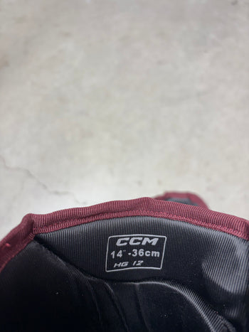 14” CCM HG12PP Arizona Sun Devils Hockey Gloves (New)