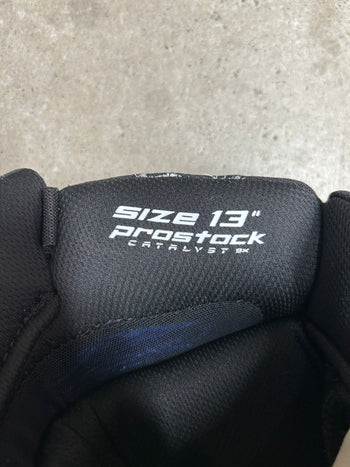 13” True Catalyst 9X Pro Stock Hockey Gloves Mitch Marner Toronto Maple Leafs