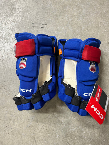 14” CCM Pro Stock Team USA Hockey Gloves (New)