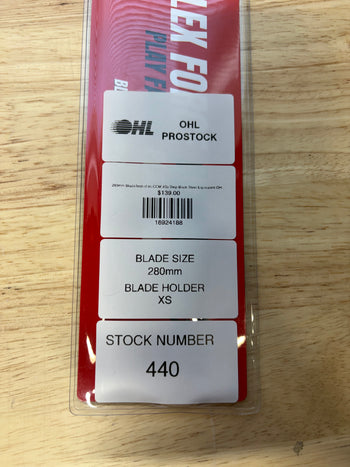 280mm BladeTech (Fits CCM XS) Step Black Steel Equivalent OHL Pro Stock (New)