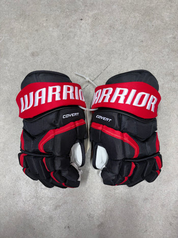 14” Warrior Covert Pro QRE Hockey Gloves (New) Carolina Hurricanes ￼