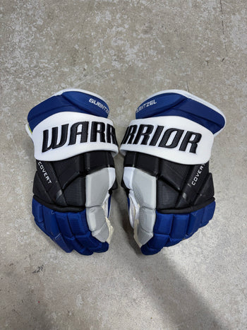 14” Warrior Covert Pro QR6 Pro Hockey Gloves (New) Tampa Bay Lightning NHL Pro Stock