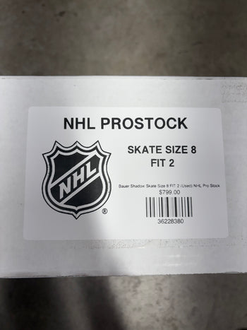 Bauer Shadow Skate Size 8 FIT 2 (Used) NHL Pro Stock
