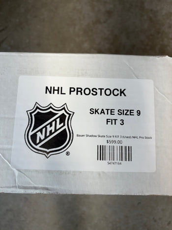 Bauer Shadow Skate Size 9 FIT 3 (Used) NHL Pro Stock
