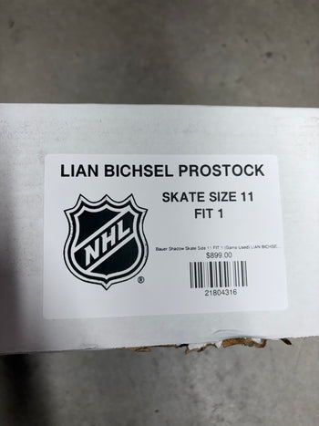 Bauer Shadow Skate Size 11 FIT 1 (Game Used) LIAN BICHSEL Pro Stock
