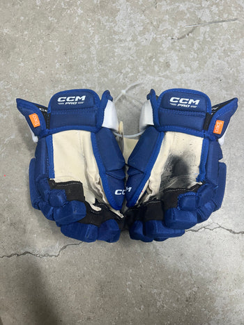 13” CCM HGPJSPP Toronto Maple Leafs Hockey Gloves (Used) NHL Prostock