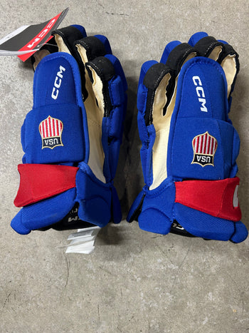 14” CCM Pro Stock Team USA Hockey Gloves (New)