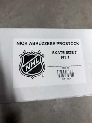Bauer Shadow Skate Size 7 FIT 1 (Used) NICK ABRUZZESE Pro Stock