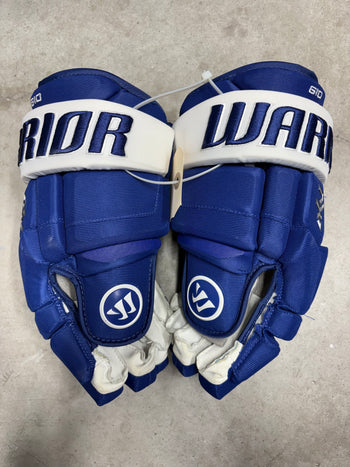 13.5” Warrior AX1 Pro Custom Hockey Gloves New NHL Toronto Maple Leafs