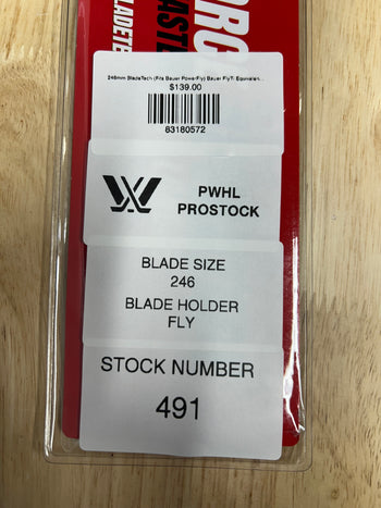 246mm BladeTech (Fits Bauer PowerFly) Bauer FlyTi Equivalent PWHL Pro Stock