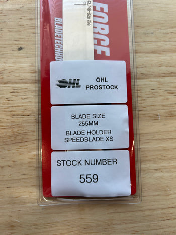 255mm BladeTech (Fits CCM XS) Step Black Steel Equivalent OHL  Pro Stock