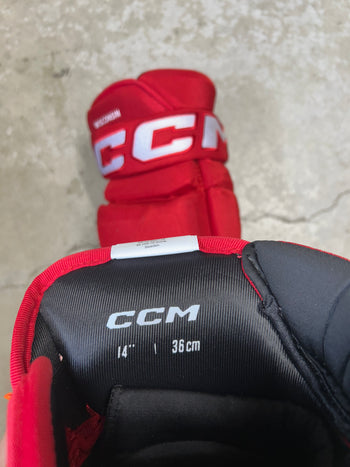 14” CCM Pro Stock NCAA Hockey Gloves (New)