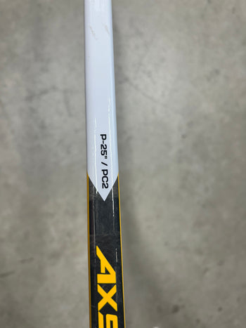 Left Hand 25” True AX9 Pro Stock Goalie Stick Blue/White