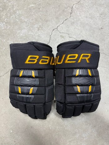 15” Bauer Pro Series Colorado College Gloves Pro Stock New