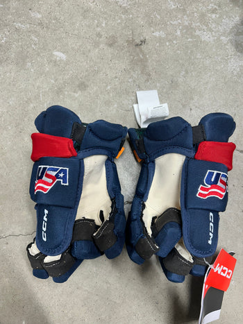 12” CCM Pro Stock Team USA Olympics Hockey Gloves (New)