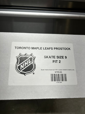 Bauer Shadow Skate Size 9 FIT 2 (Used) TORONTO MAPLE LEAFS Pro Stock