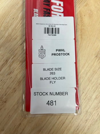 263mm BladeTech (Fits CCM XS) Step Black Steel Equivalent PWHL Pro Stock (New)