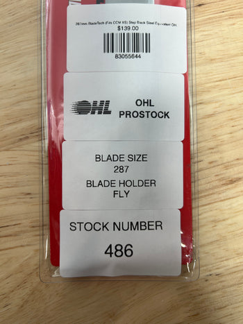 287mm BladeTech (Fits CCM XS) Step Black Steel Equivalent OHL Pro Stock (New)