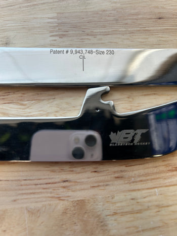 230mm BladeTech (Fits CCM XS) Step Black Steel Equivalent PWHL Pro Stock