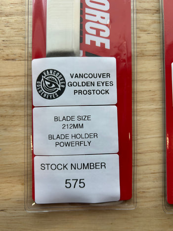 212mm BladeTech (Fits Bauer PowerFly) Bauer FlyTi Equivalent Golden Eyes Pro Stock
