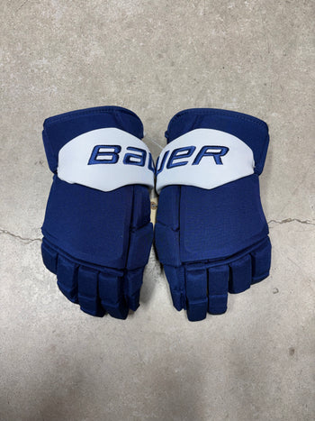 15” Bauer Mach Gloves Toronto Maple Leafs Pro Stock