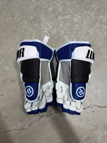 15” Warrior Covert Pro QRE Hockey Gloves (New) Tampa Bay Lightning NHL Pro Stock