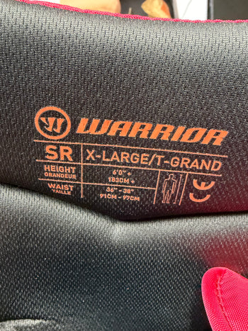Senior X-Large Warrior Covert QRE PRO Hockey Pants (New) NCAA Pro Stock