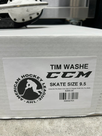CCM ASV Pro Skate Used Size 9.5 Regular Width AHL Pro Stock