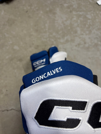14” CCM HGTK Pro Tampa Bay Lightning Reverse Retro Hockey Gloves (New)
