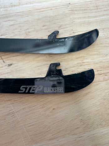 263mm CCM BLACK STEP STEEL Toronto Maple Leafs Pro Stock Blade/Runner (Used)