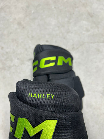 14” CCM HGQL Dallas Stars Thomas Harley Pro Hockey Gloves (New)