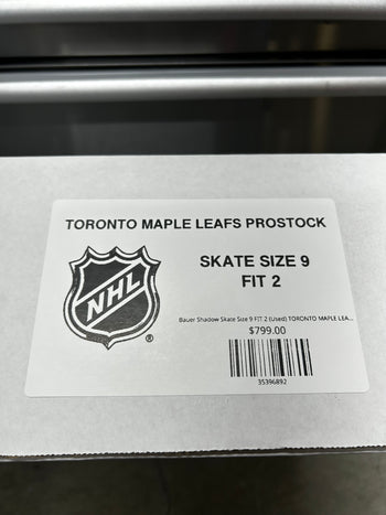 Bauer Shadow Skate Size 9 FIT 2 (Used) TORONTO MAPLE LEAFS Pro Stock
