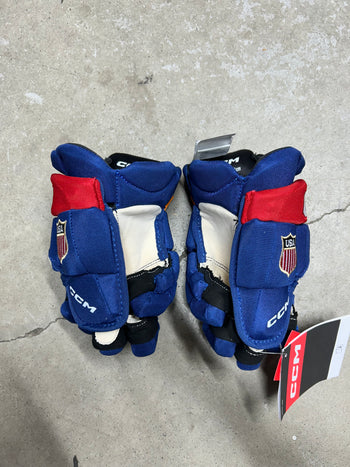 12” CCM Pro Stock Team USA Olympics Hockey Gloves (New)