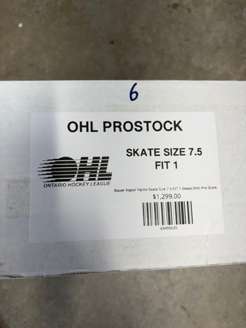Bauer Vapor Flylite Skate Size 7.5 FIT 1 (New) OHL Pro Stock