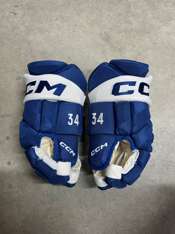 14” CCM Pro Toronto Maple Leafs Auston Matthews Pro Stock Gloves (New)
